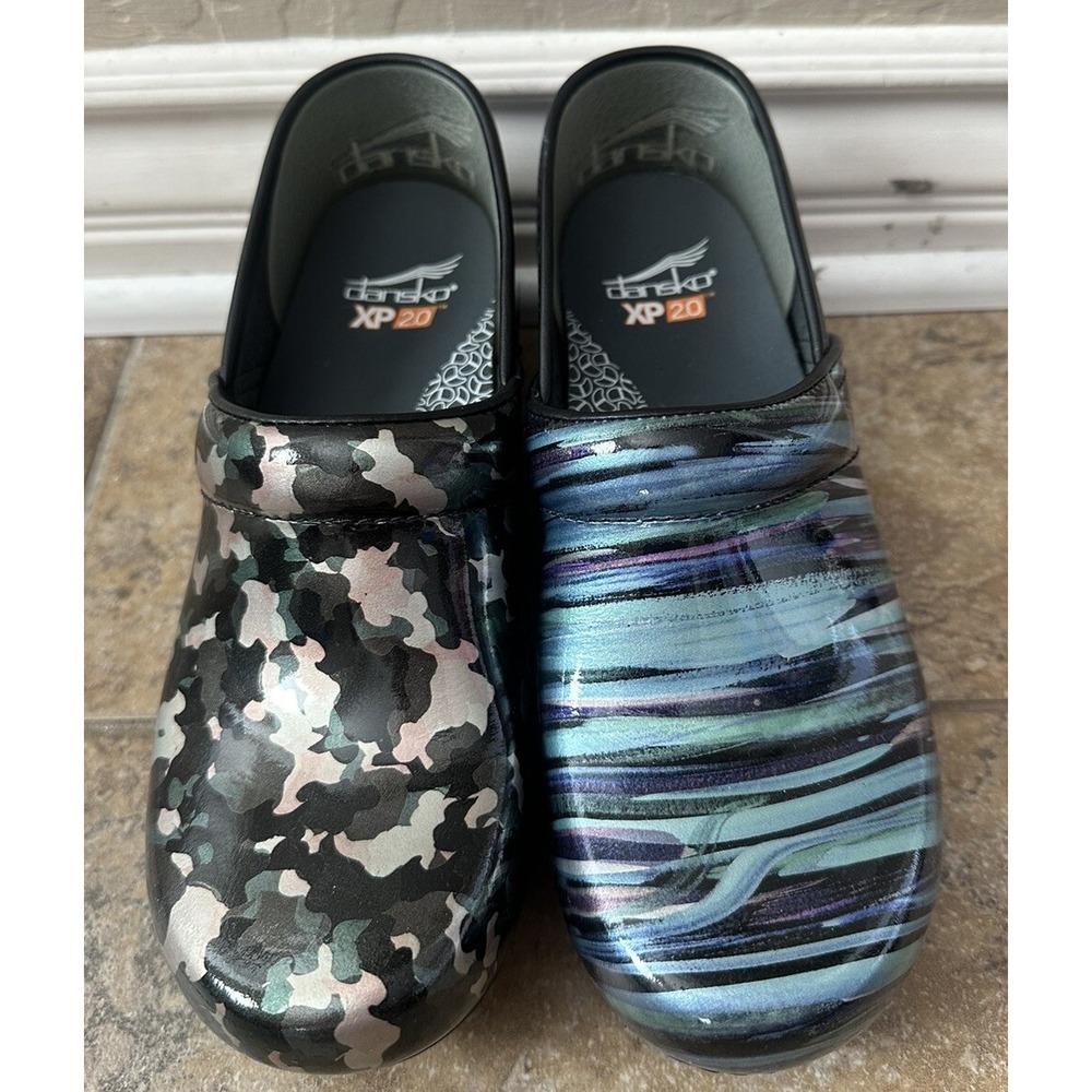 Dansko Mismatch XP20 Multicolors Clog Shoes Size 38